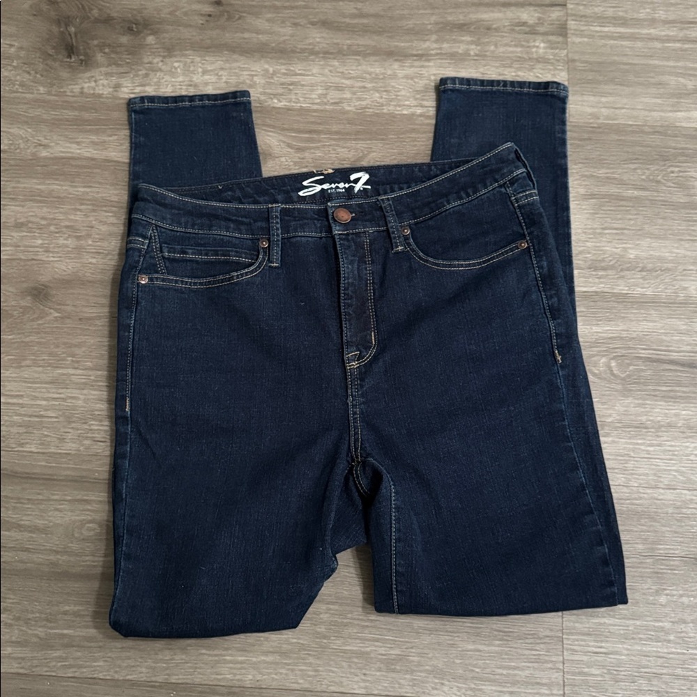 Seven7 Dark Wash Skinny Jeans